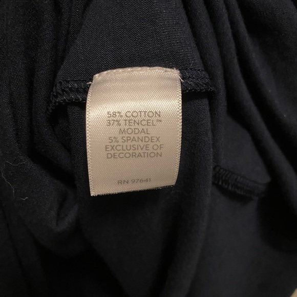 J. Jill Navy Blue 3/4 Flare Sleeve Boat Neck Tunic Size Large - Picture 4 of 8